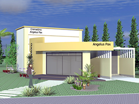 Veja as fotos do projeto do cremat�rio Angelus PAX