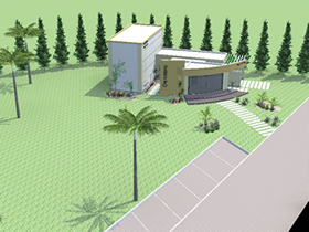 Veja as fotos do projeto do cremat�rio Angelus PAX